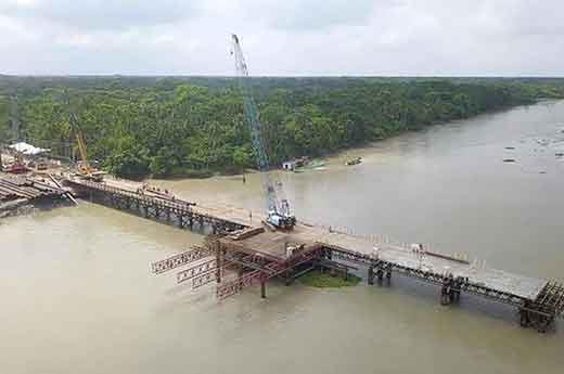 援孟加拉国孟中友谊八桥钢便桥项目
